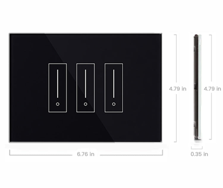 Smart Wifi Light Switch with Dimming 3 Switch Controller iotty